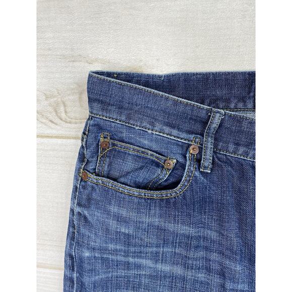 Rugby by Ralph Lauren Jeans Womens 26 Blue Boyfriend Distressed Button Fly - Picture 2 of 13